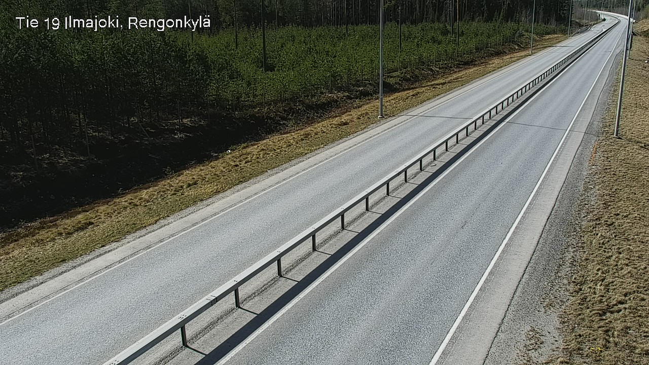 Weather Camera Image Väg 19 Ilmola, Rengonkylä, Ilmajoki, Etelä-Pohjanmaa