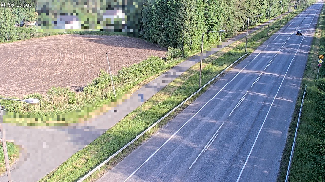 Weather Camera Image Väg 66 Lappo, Lapua, Etelä-Pohjanmaa
