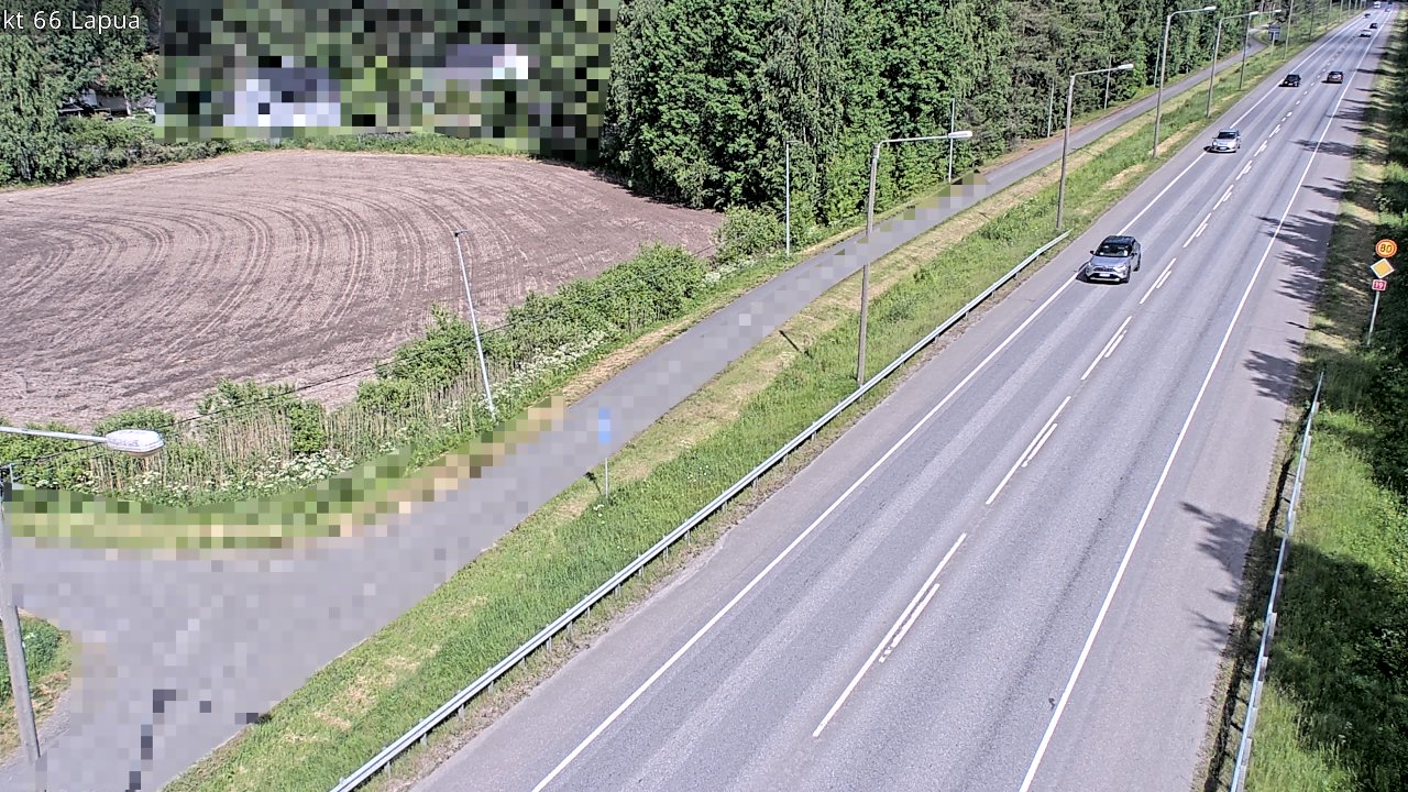 Weather Camera Image Väg 66 Lappo, Lapua, Etelä-Pohjanmaa