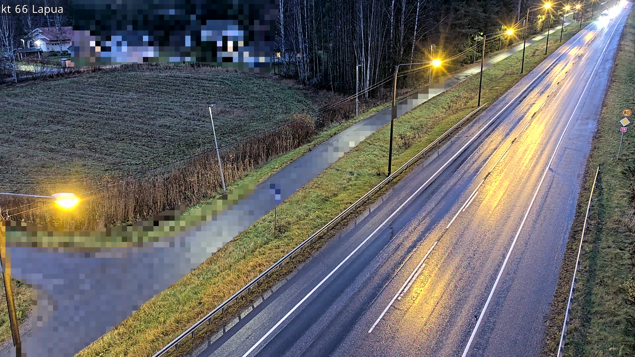 Weather Camera Image Väg 66 Lappo, Lapua, Etelä-Pohjanmaa