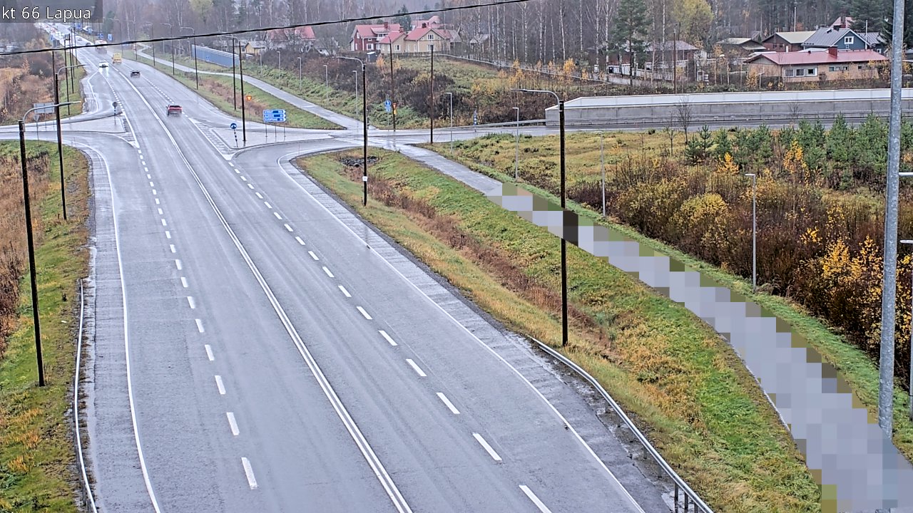 Weather Camera Image Väg 66 Lappo, Lapua, Etelä-Pohjanmaa