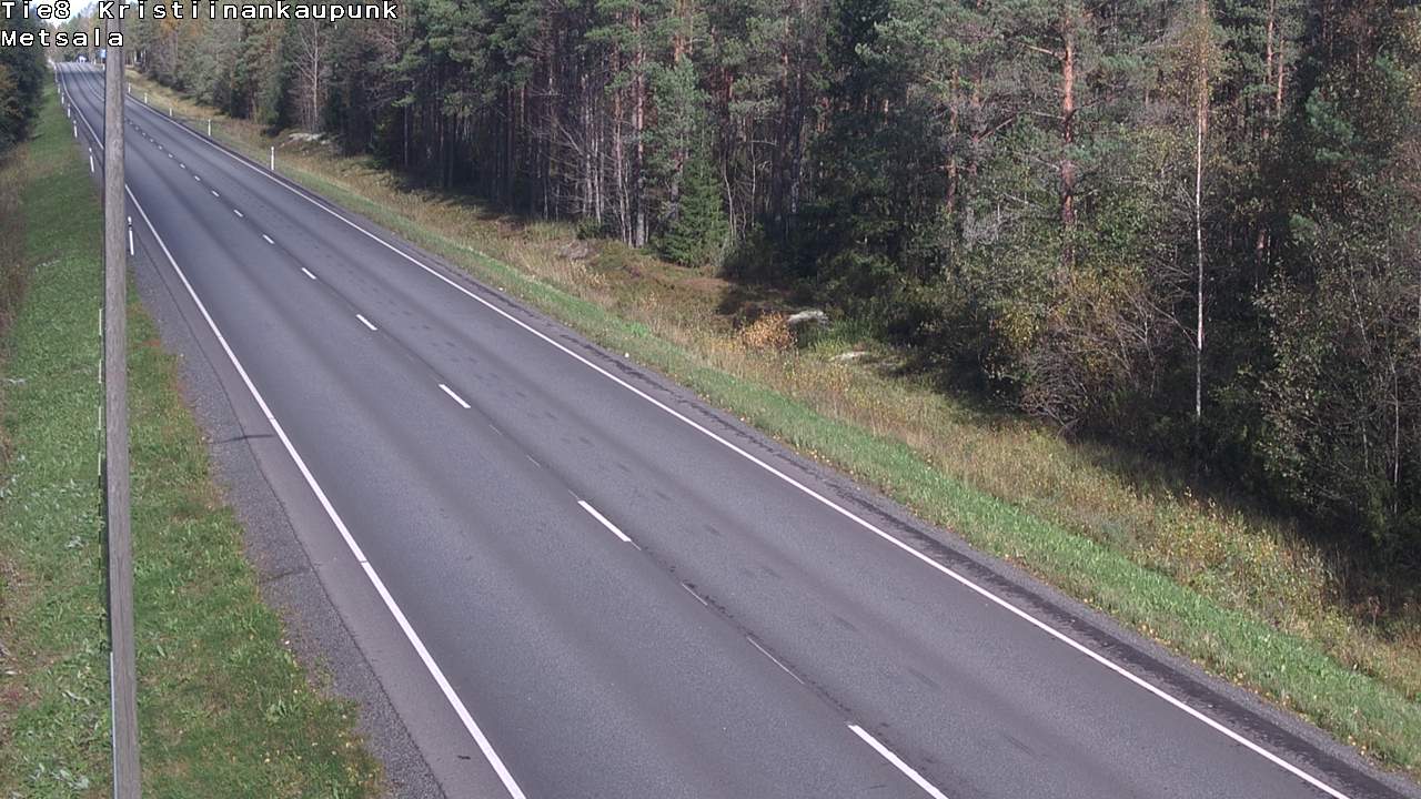 Weather Camera Image Road 8 Kristiinankaupunki Metsälä, Kristiinankaupunki, Pohjanmaa