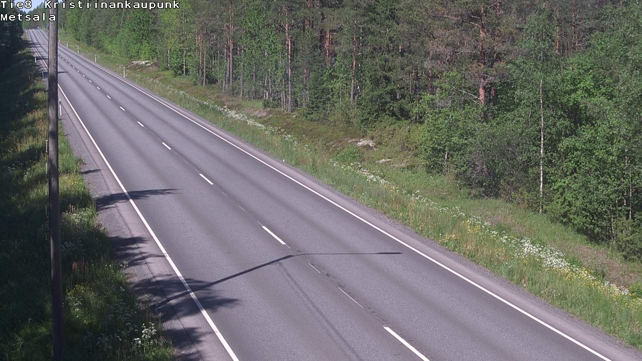 Weather Camera Image Väg 8 Kristinestad, Ömossa, Kristiinankaupunki, Pohjanmaa