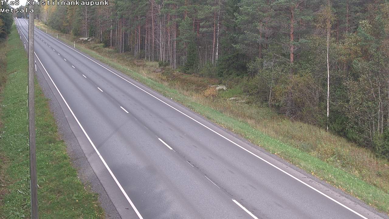 Weather Camera Image Road 8 Kristiinankaupunki Metsälä, Kristiinankaupunki, Pohjanmaa