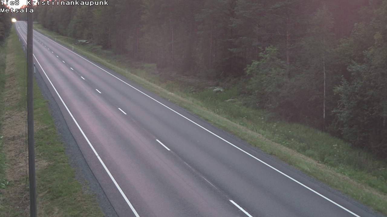 Weather Camera Image Road 8 Kristiinankaupunki Metsälä, Kristiinankaupunki, Pohjanmaa
