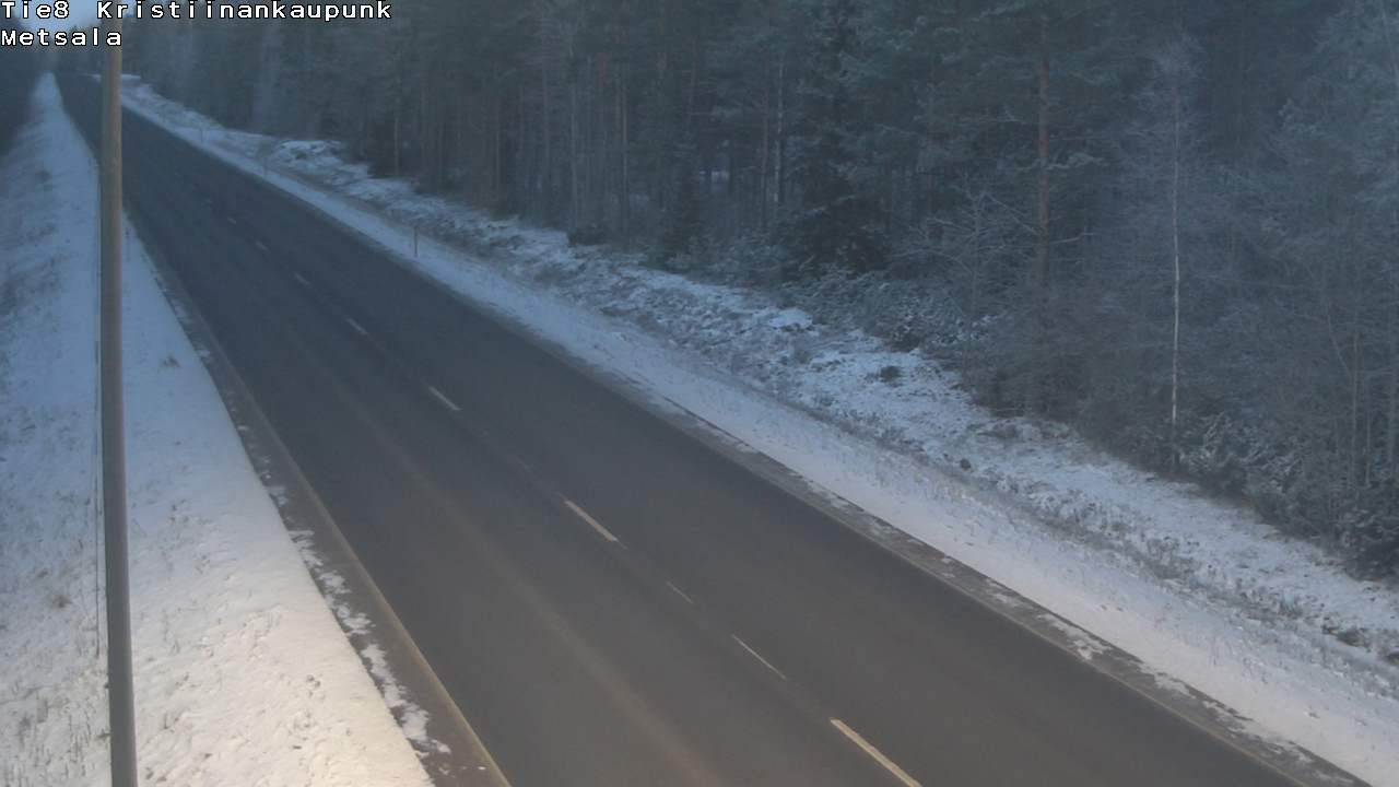 Weather Camera Image Väg 8 Kristinestad, Ömossa, Kristiinankaupunki, Pohjanmaa