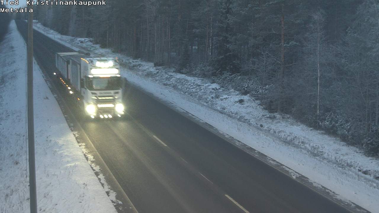 Weather Camera Image Väg 8 Kristinestad, Ömossa, Kristiinankaupunki, Pohjanmaa