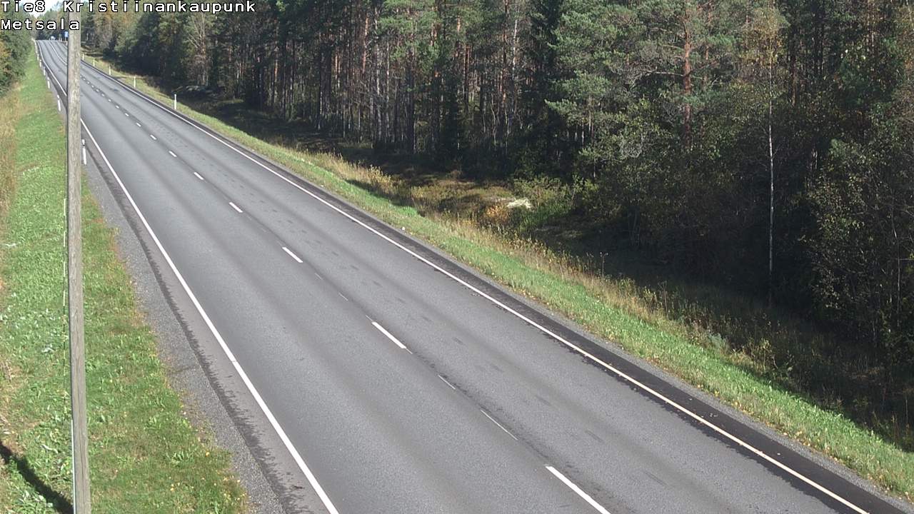 Weather Camera Image Road 8 Kristiinankaupunki Metsälä, Kristiinankaupunki, Pohjanmaa