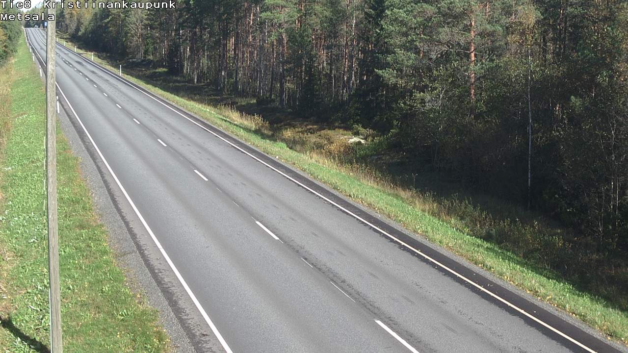 Weather Camera Image Road 8 Kristiinankaupunki Metsälä, Kristiinankaupunki, Pohjanmaa