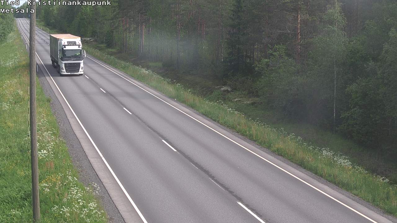 Weather Camera Image Väg 8 Kristinestad, Ömossa, Kristiinankaupunki, Pohjanmaa