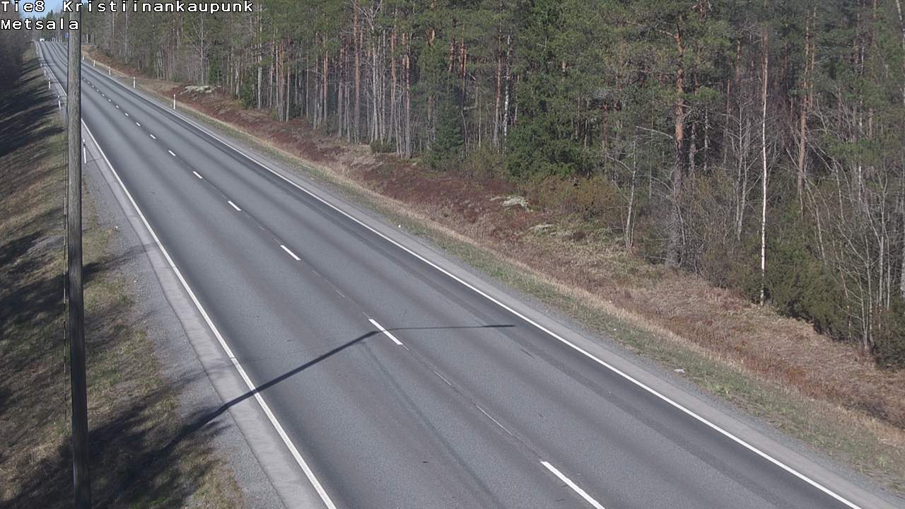 Weather Camera Image Väg 8 Kristinestad, Ömossa, Kristiinankaupunki, Pohjanmaa