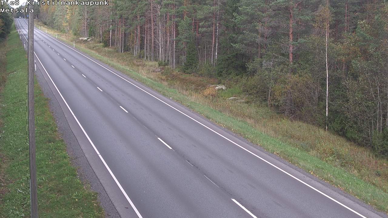Weather Camera Image Road 8 Kristiinankaupunki Metsälä, Kristiinankaupunki, Pohjanmaa