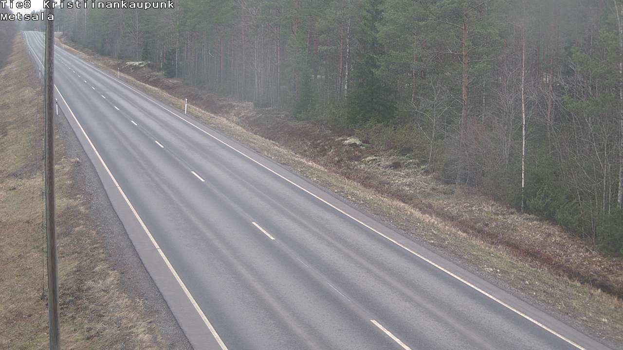 Weather Camera Image Road 8 Kristiinankaupunki Metsälä, Kristiinankaupunki, Pohjanmaa