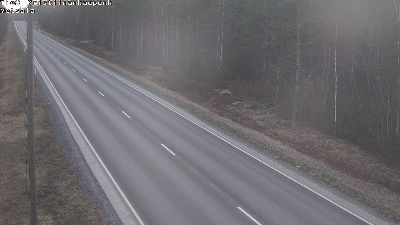 Weather Camera Image Väg 8 Kristinestad, Ömossa, Kristiinankaupunki, Pohjanmaa