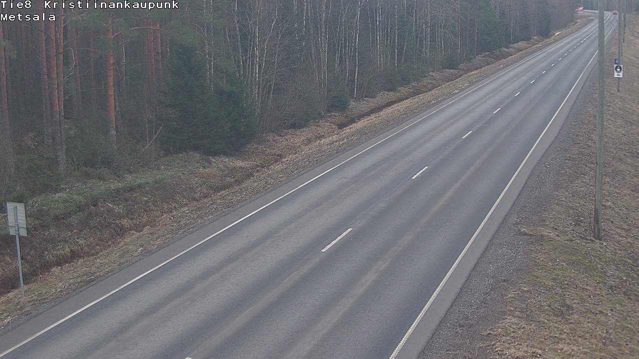 Weather Camera Image Road 8 Kristiinankaupunki Metsälä, Kristiinankaupunki, Pohjanmaa