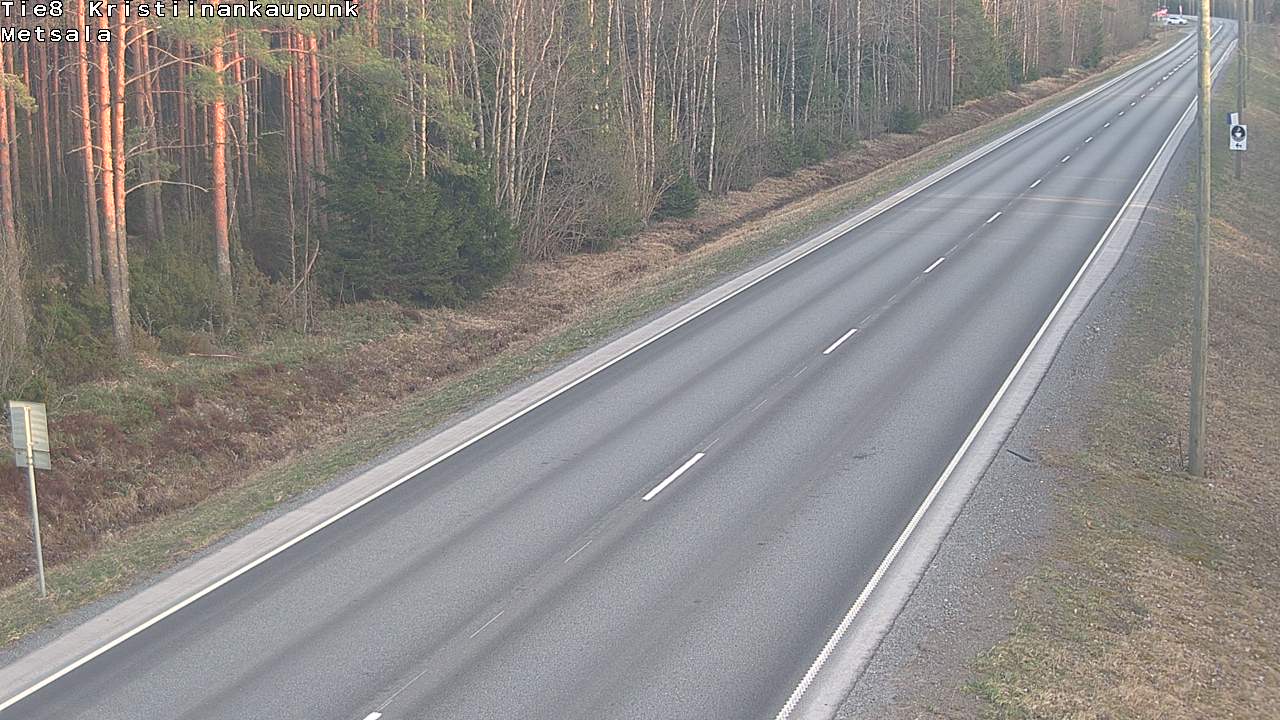 Weather Camera Image Väg 8 Kristinestad, Ömossa, Kristiinankaupunki, Pohjanmaa