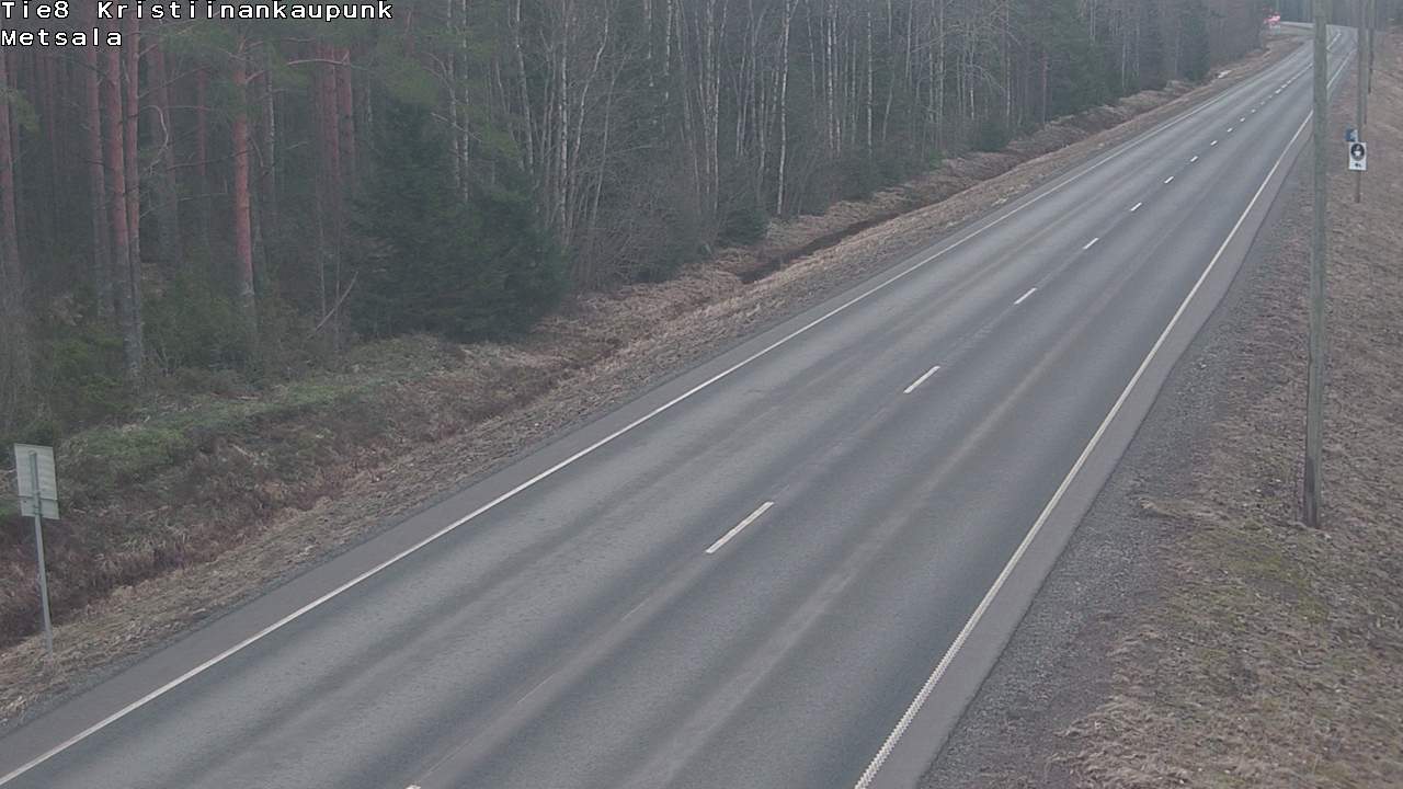 Weather Camera Image Road 8 Kristiinankaupunki Metsälä, Kristiinankaupunki, Pohjanmaa