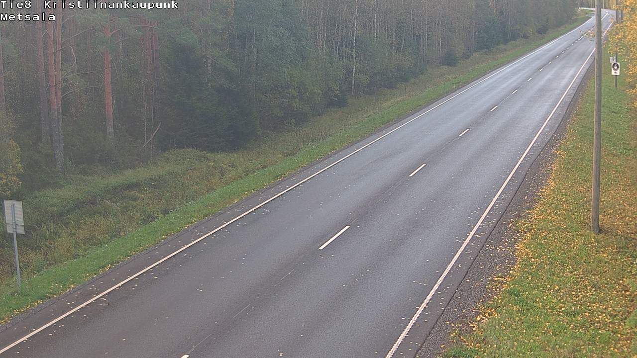 Weather Camera Image Väg 8 Kristinestad, Ömossa, Kristiinankaupunki, Pohjanmaa