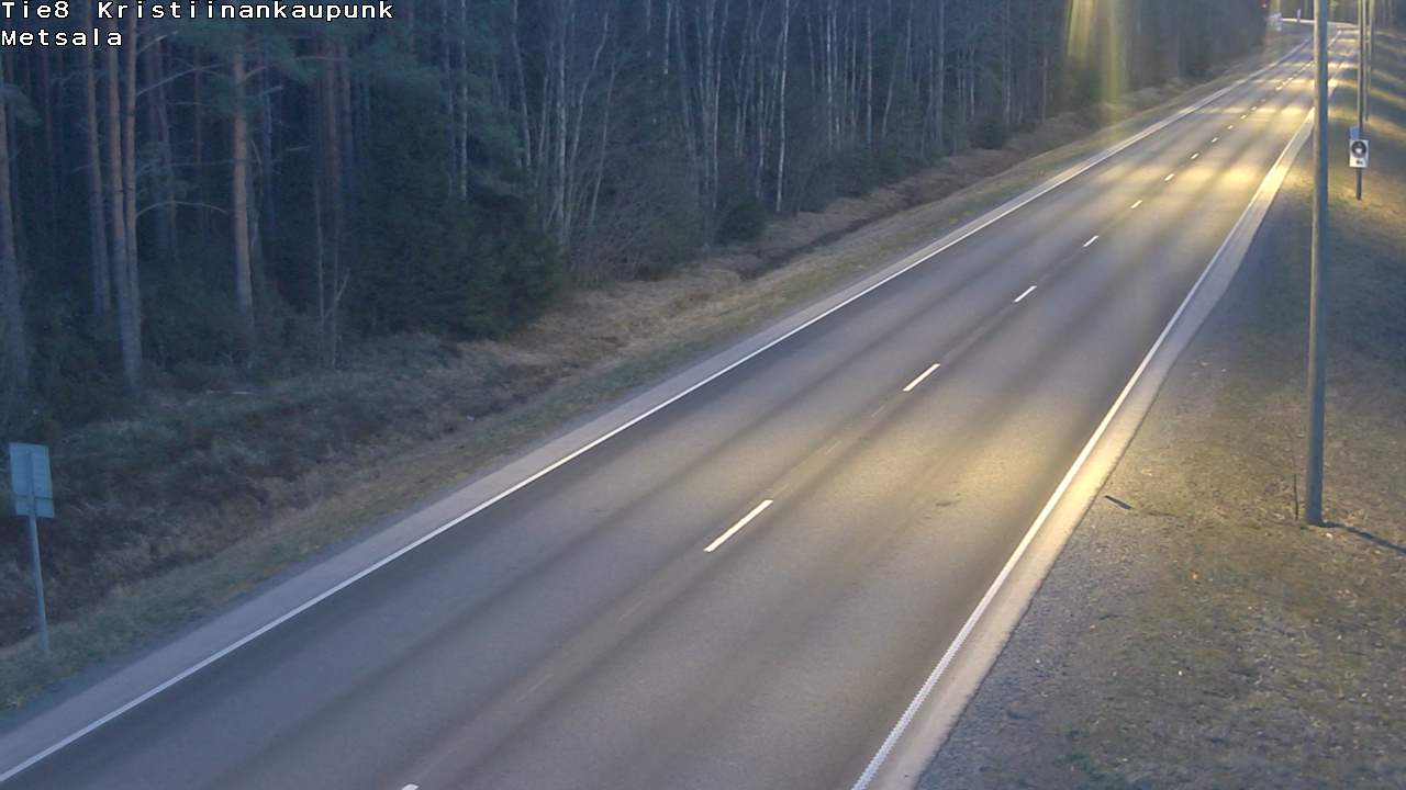 Weather Camera Image Väg 8 Kristinestad, Ömossa, Kristiinankaupunki, Pohjanmaa
