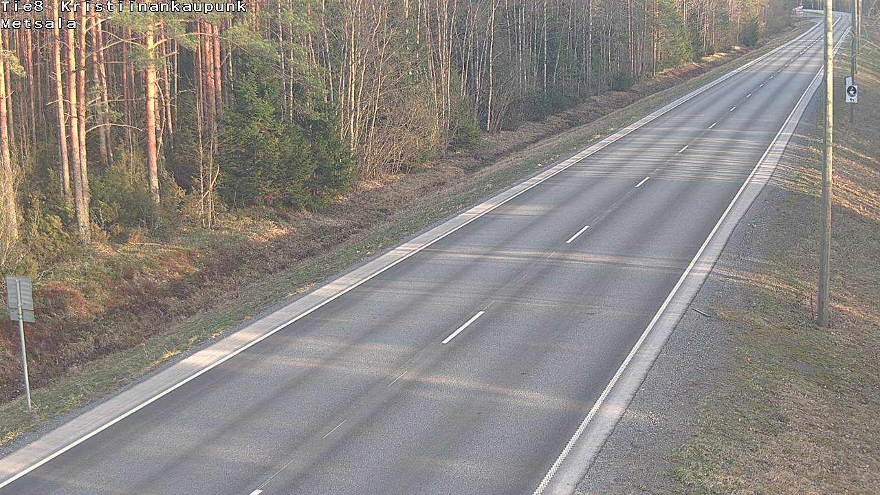 Weather Camera Image Väg 8 Kristinestad, Ömossa, Kristiinankaupunki, Pohjanmaa
