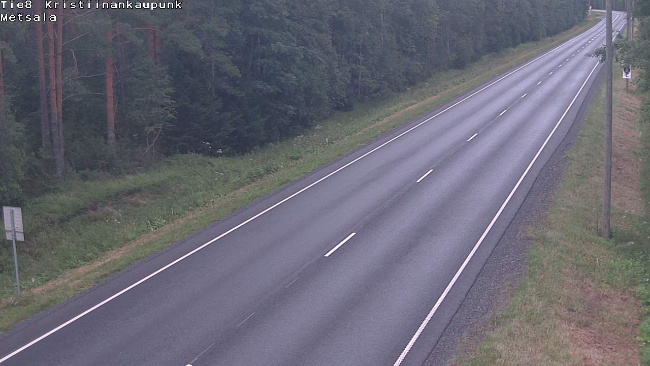 Weather Camera Image Road 8 Kristiinankaupunki Metsälä, Kristiinankaupunki, Pohjanmaa