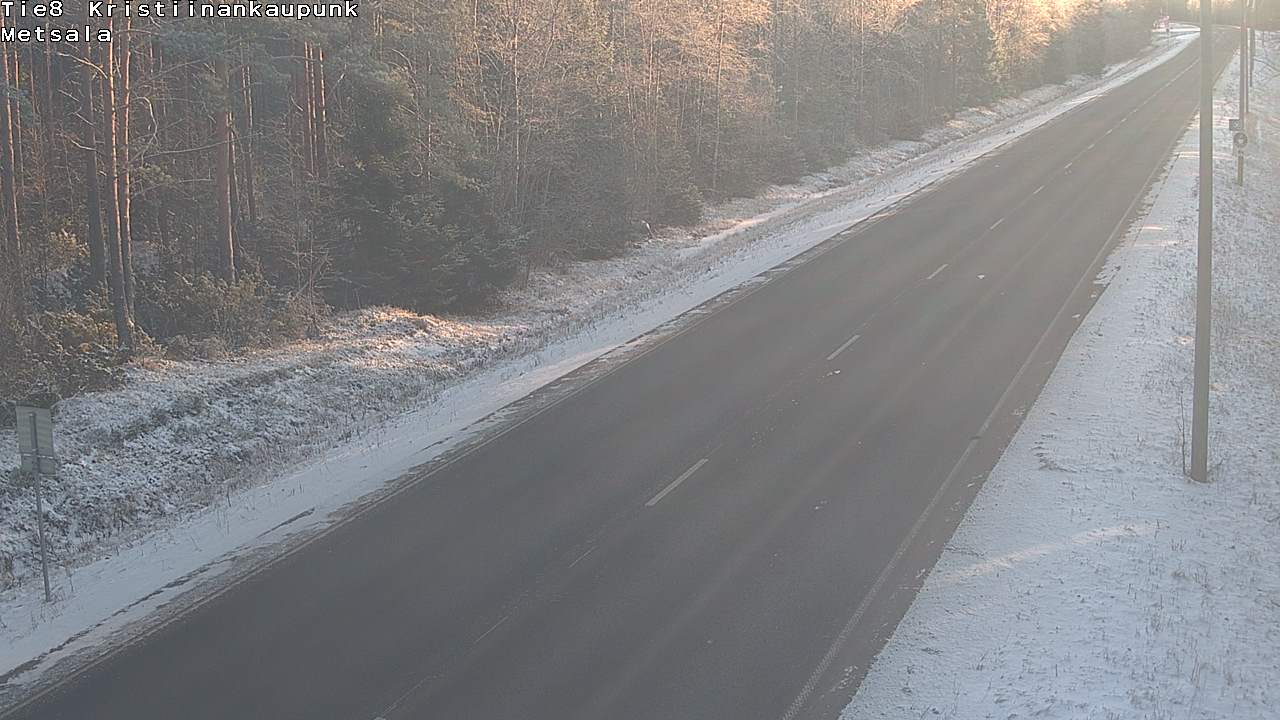 Weather Camera Image Road 8 Kristiinankaupunki Metsälä, Kristiinankaupunki, Pohjanmaa