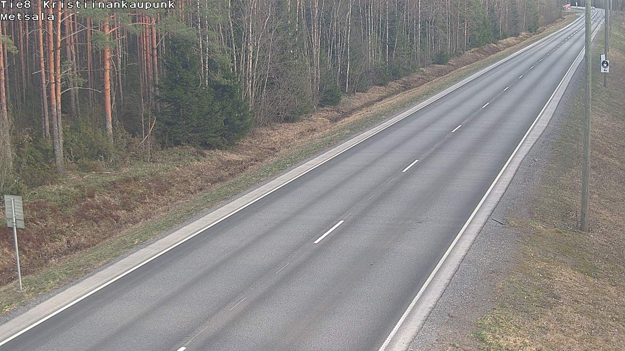 Weather Camera Image Väg 8 Kristinestad, Ömossa, Kristiinankaupunki, Pohjanmaa