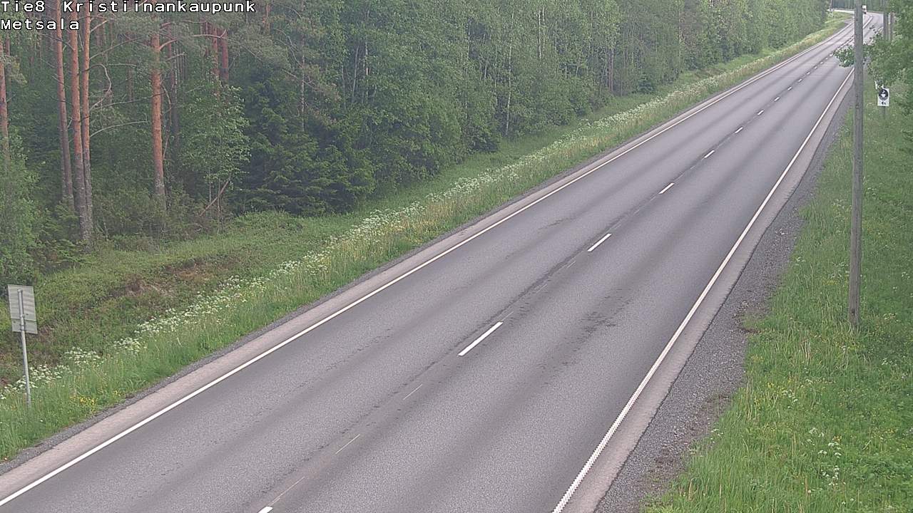 Kelikamerat Kuva Tie 8 Kristiinankaupunki, Metsälä, Kristiinankaupunki, Pohjanmaa