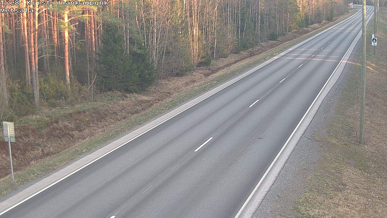 Weather Camera Image Väg 8 Kristinestad, Ömossa, Kristiinankaupunki, Pohjanmaa