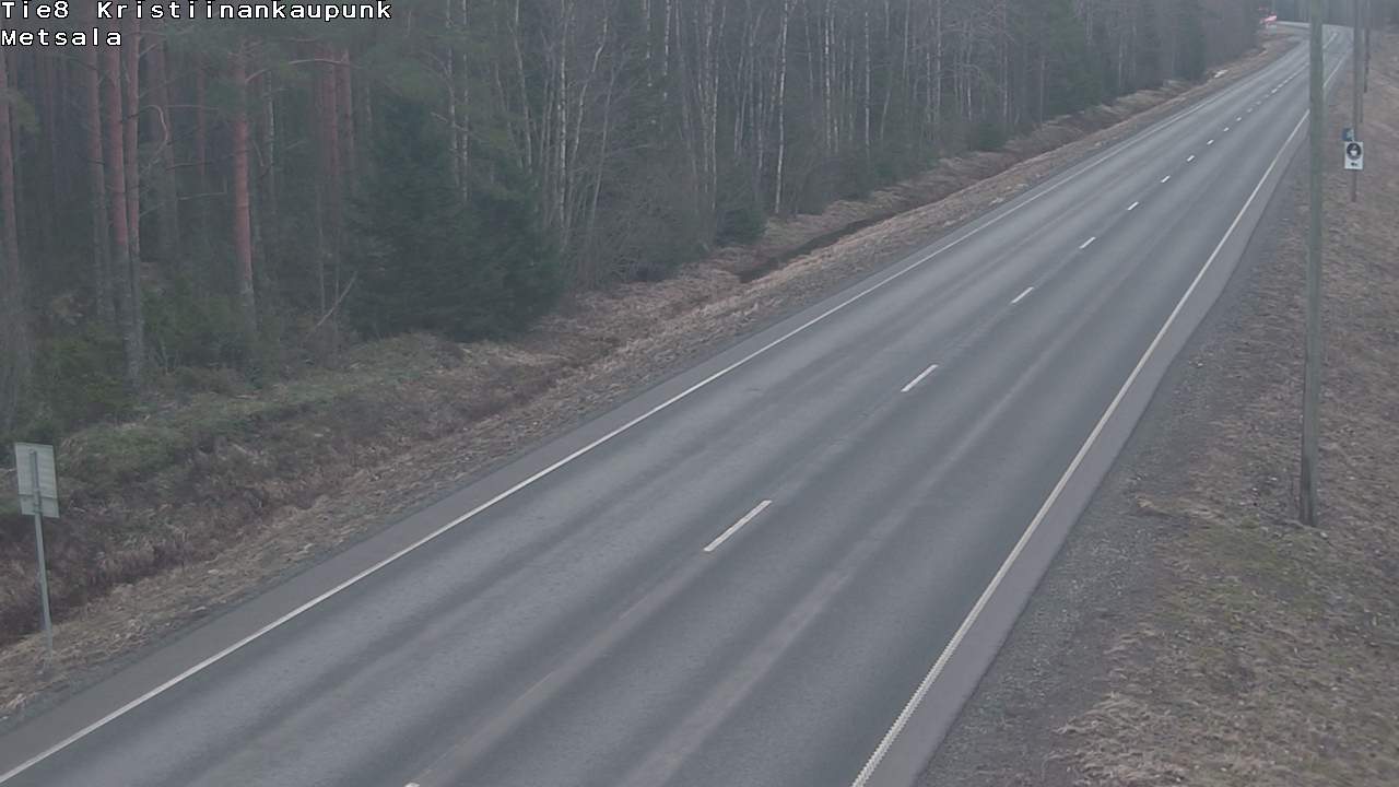 Weather Camera Image Road 8 Kristiinankaupunki Metsälä, Kristiinankaupunki, Pohjanmaa