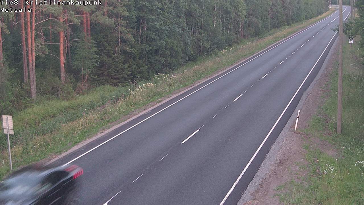 Weather Camera Image Road 8 Kristiinankaupunki Metsälä, Kristiinankaupunki, Pohjanmaa
