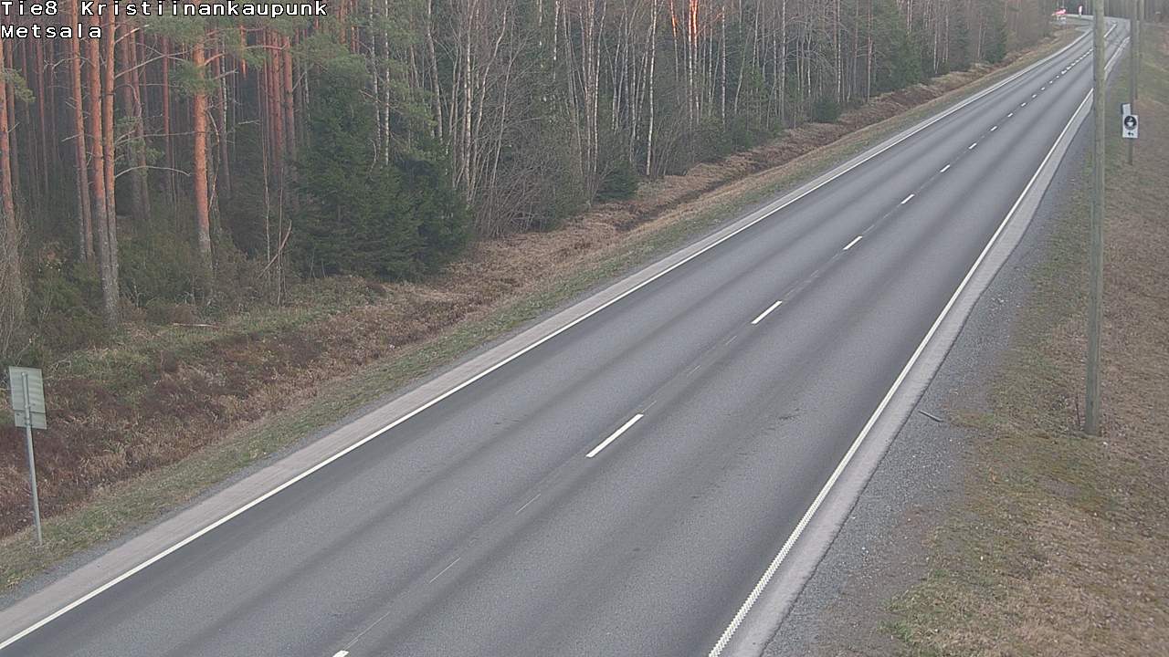 Weather Camera Image Väg 8 Kristinestad, Ömossa, Kristiinankaupunki, Pohjanmaa