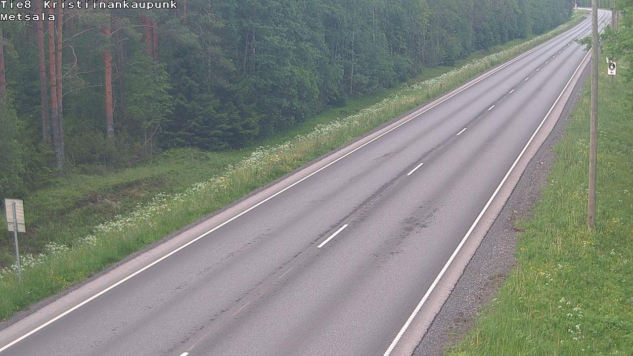 Kelikamerat Kuva Tie 8 Kristiinankaupunki, Metsälä, Kristiinankaupunki, Pohjanmaa