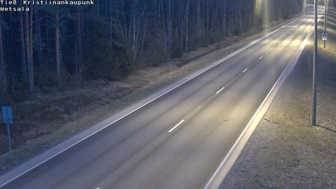 Weather Camera Image Väg 8 Kristinestad, Ömossa, Kristiinankaupunki, Pohjanmaa