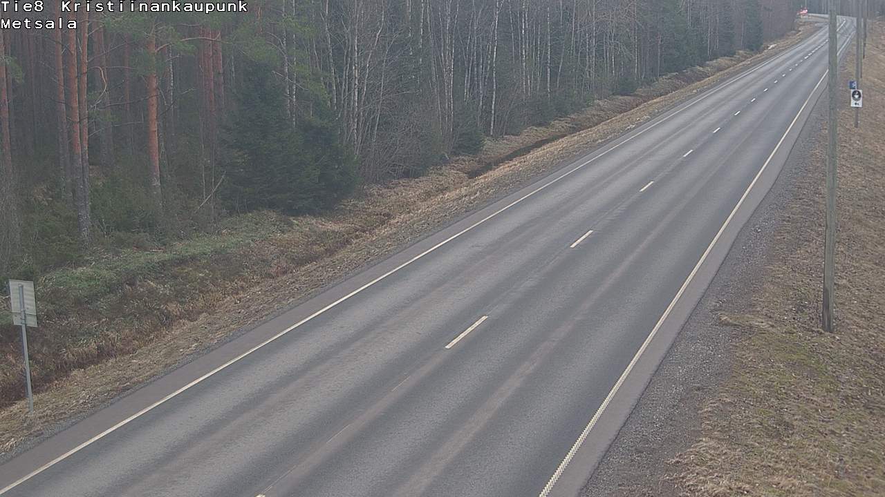 Weather Camera Image Road 8 Kristiinankaupunki Metsälä, Kristiinankaupunki, Pohjanmaa
