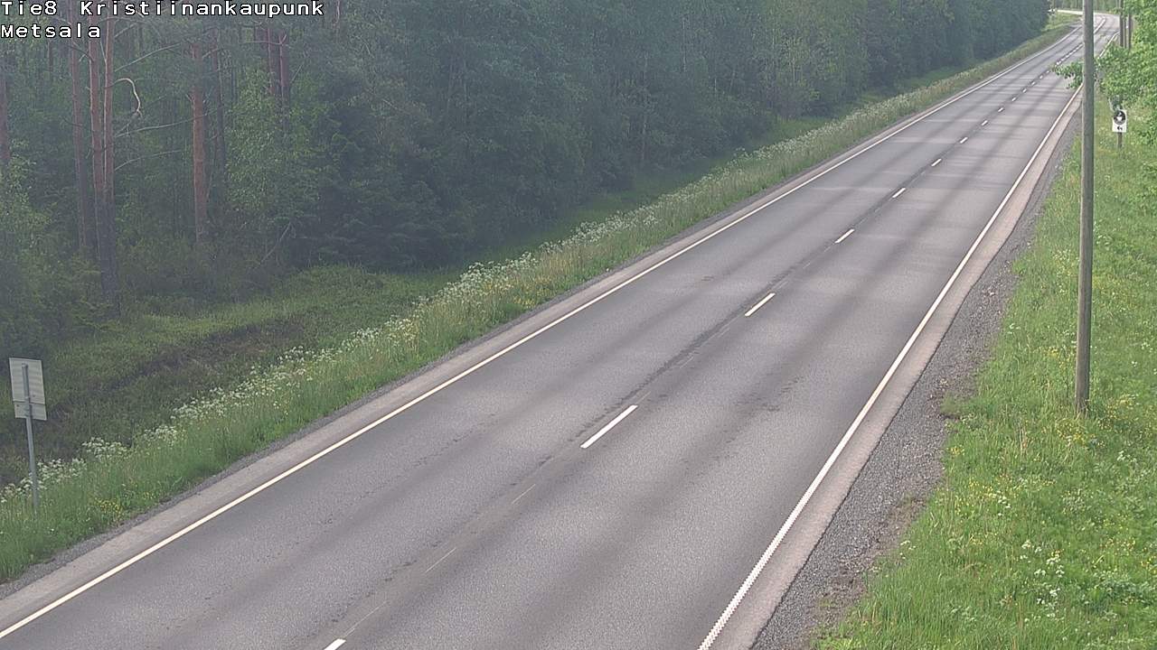 Weather Camera Image Väg 8 Kristinestad, Ömossa, Kristiinankaupunki, Pohjanmaa