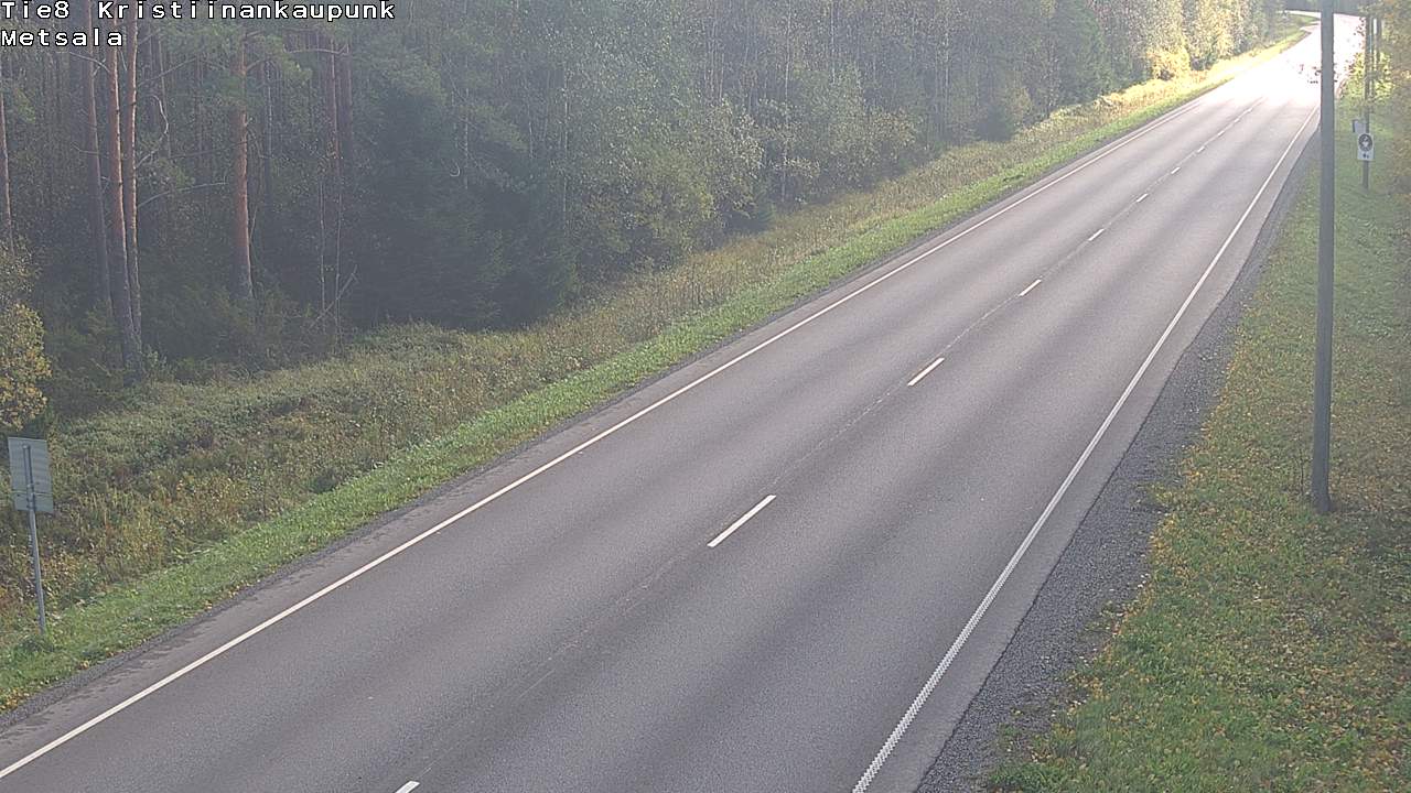 Weather Camera Image Road 8 Kristiinankaupunki Metsälä, Kristiinankaupunki, Pohjanmaa