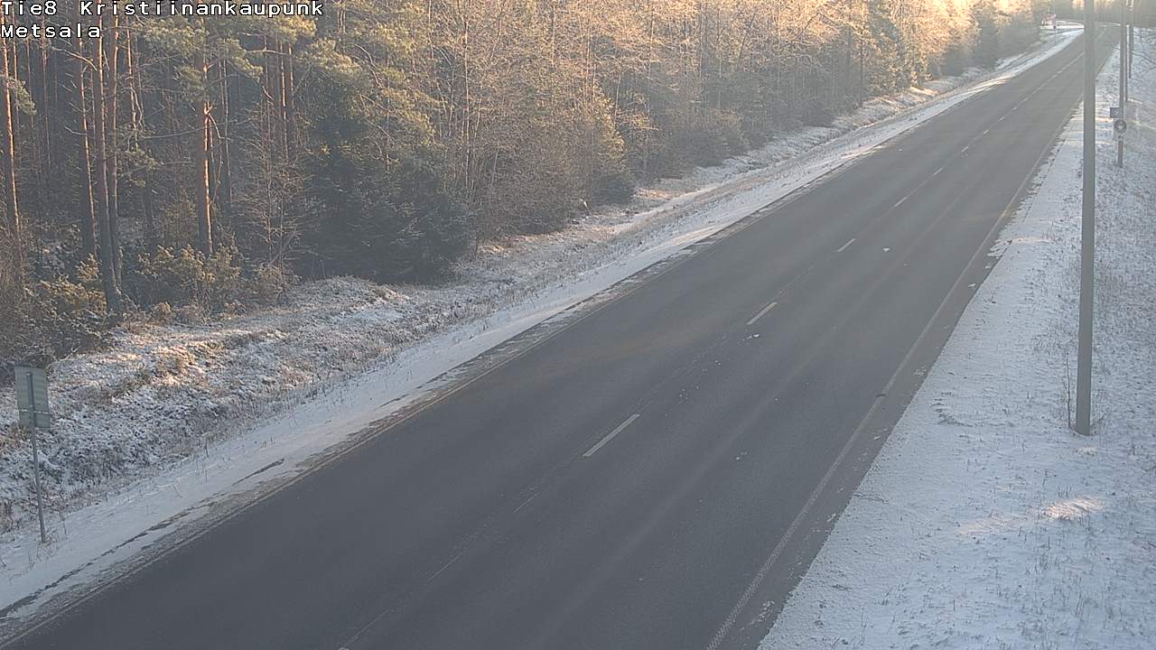 Weather Camera Image Road 8 Kristiinankaupunki Metsälä, Kristiinankaupunki, Pohjanmaa