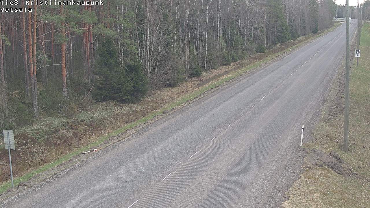 Weather Camera Image Road 8 Kristiinankaupunki Metsälä, Kristiinankaupunki, Pohjanmaa