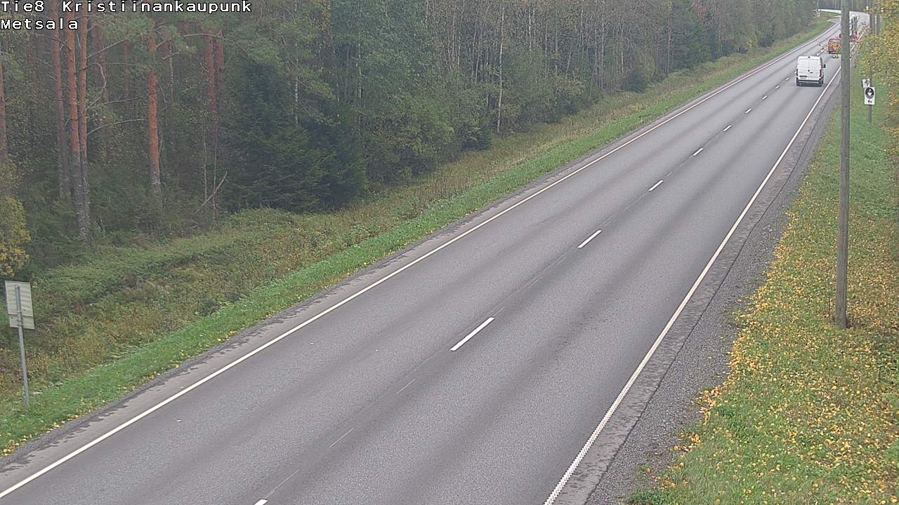 Kelikamerat Kuva Tie 8 Kristiinankaupunki, Metsälä, Kristiinankaupunki, Pohjanmaa