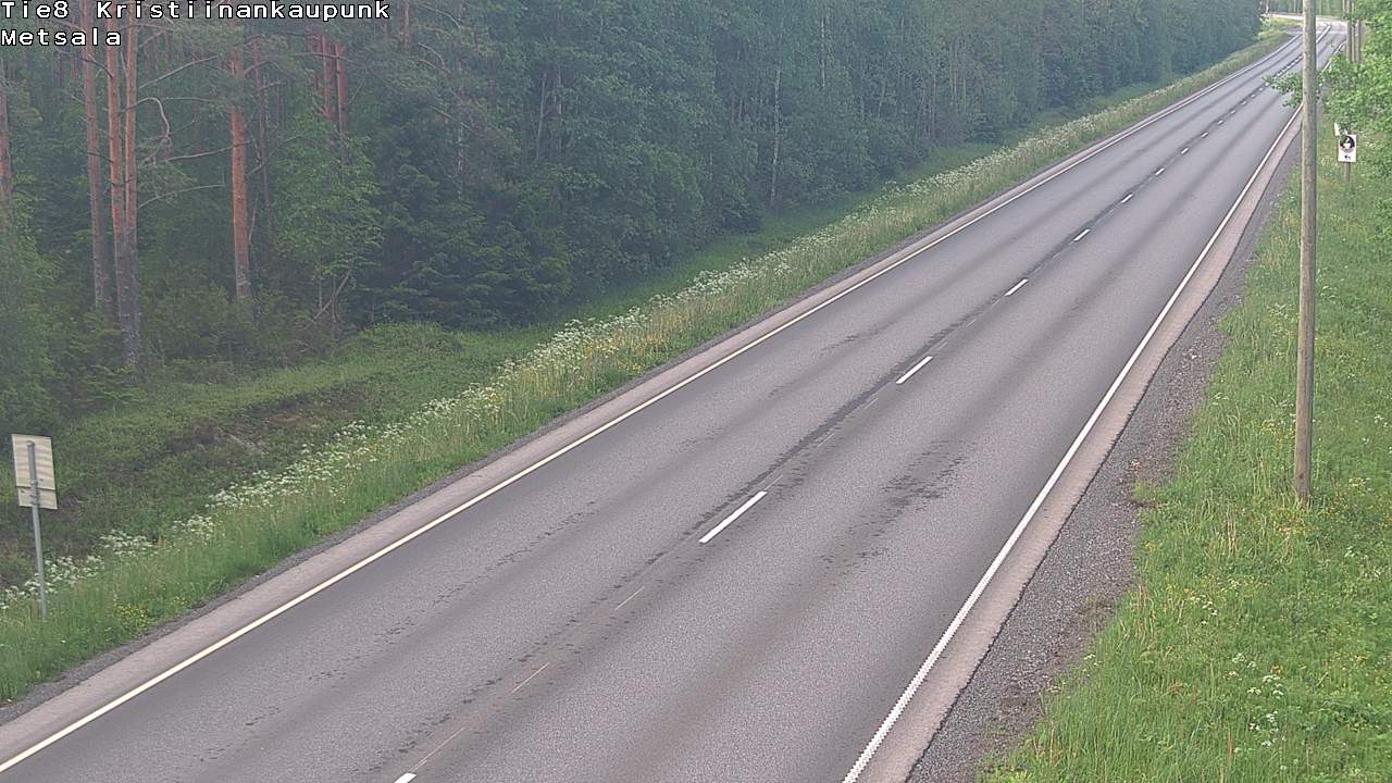 Weather Camera Image Road 8 Kristiinankaupunki Metsälä, Kristiinankaupunki, Pohjanmaa