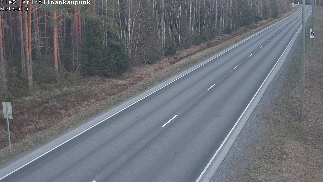 Weather Camera Image Väg 8 Kristinestad, Ömossa, Kristiinankaupunki, Pohjanmaa