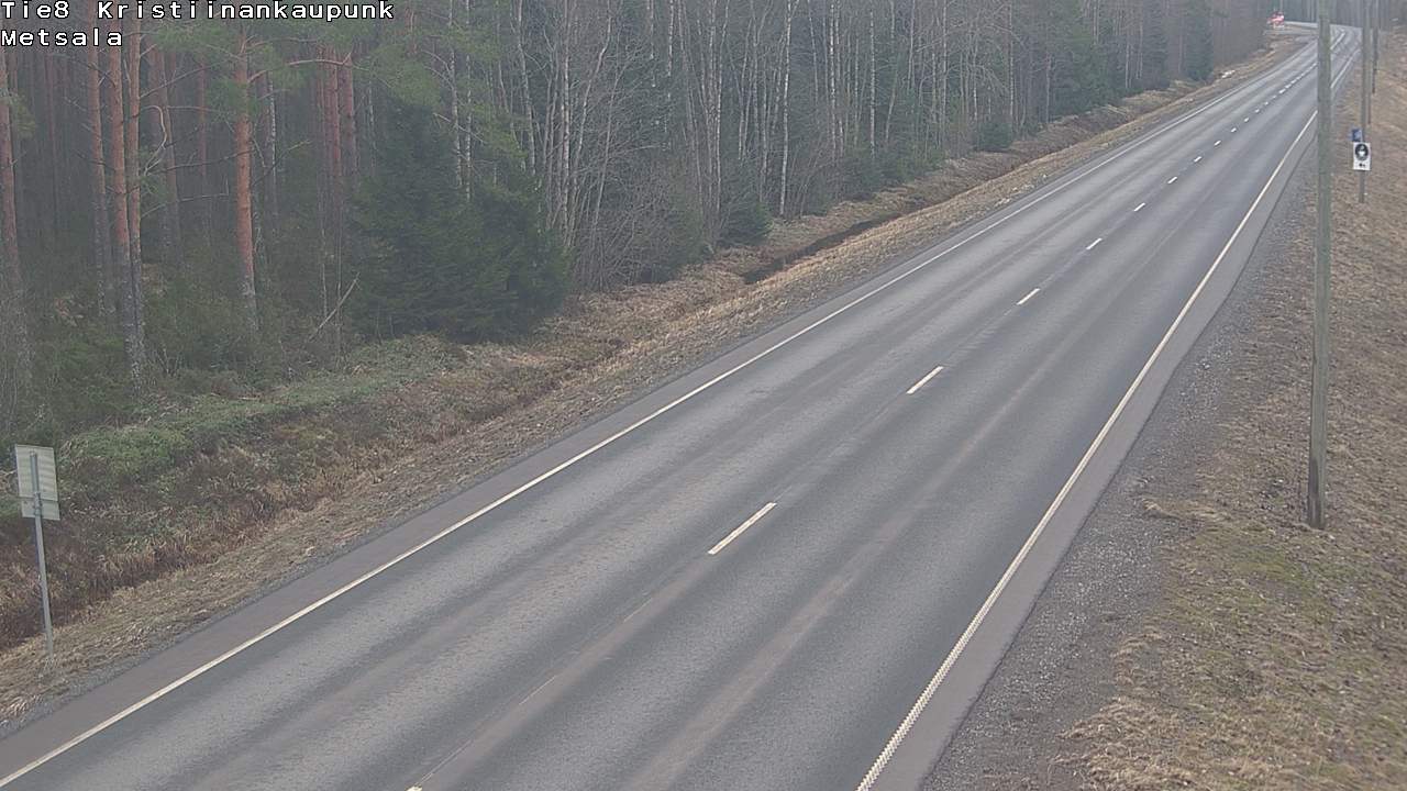 Weather Camera Image Road 8 Kristiinankaupunki Metsälä, Kristiinankaupunki, Pohjanmaa