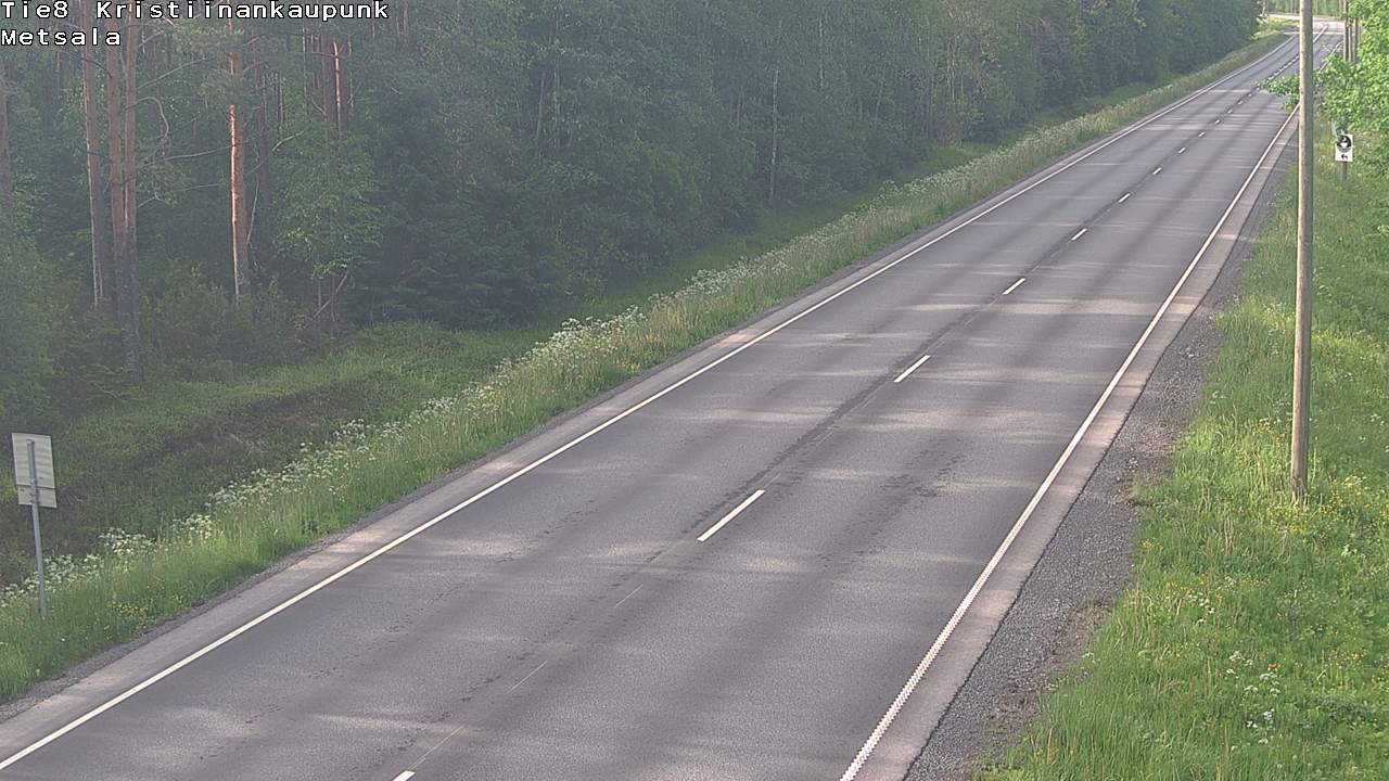 Weather Camera Image Road 8 Kristiinankaupunki Metsälä, Kristiinankaupunki, Pohjanmaa