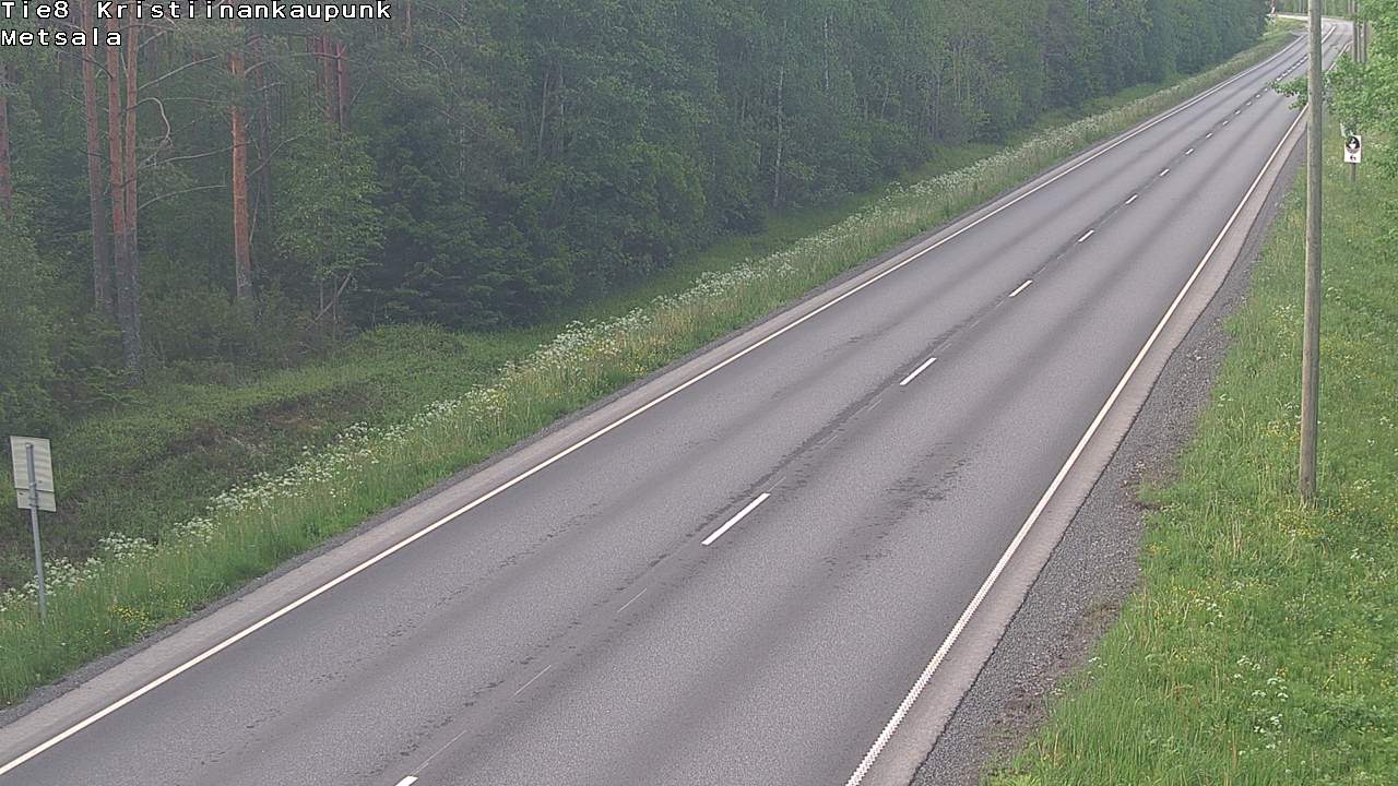 Weather Camera Image Road 8 Kristiinankaupunki Metsälä, Kristiinankaupunki, Pohjanmaa