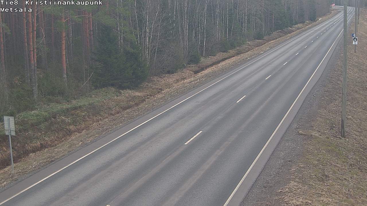 Weather Camera Image Road 8 Kristiinankaupunki Metsälä, Kristiinankaupunki, Pohjanmaa