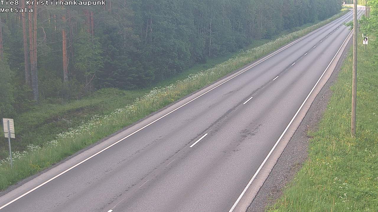 Kelikamerat Kuva Tie 8 Kristiinankaupunki, Metsälä, Kristiinankaupunki, Pohjanmaa