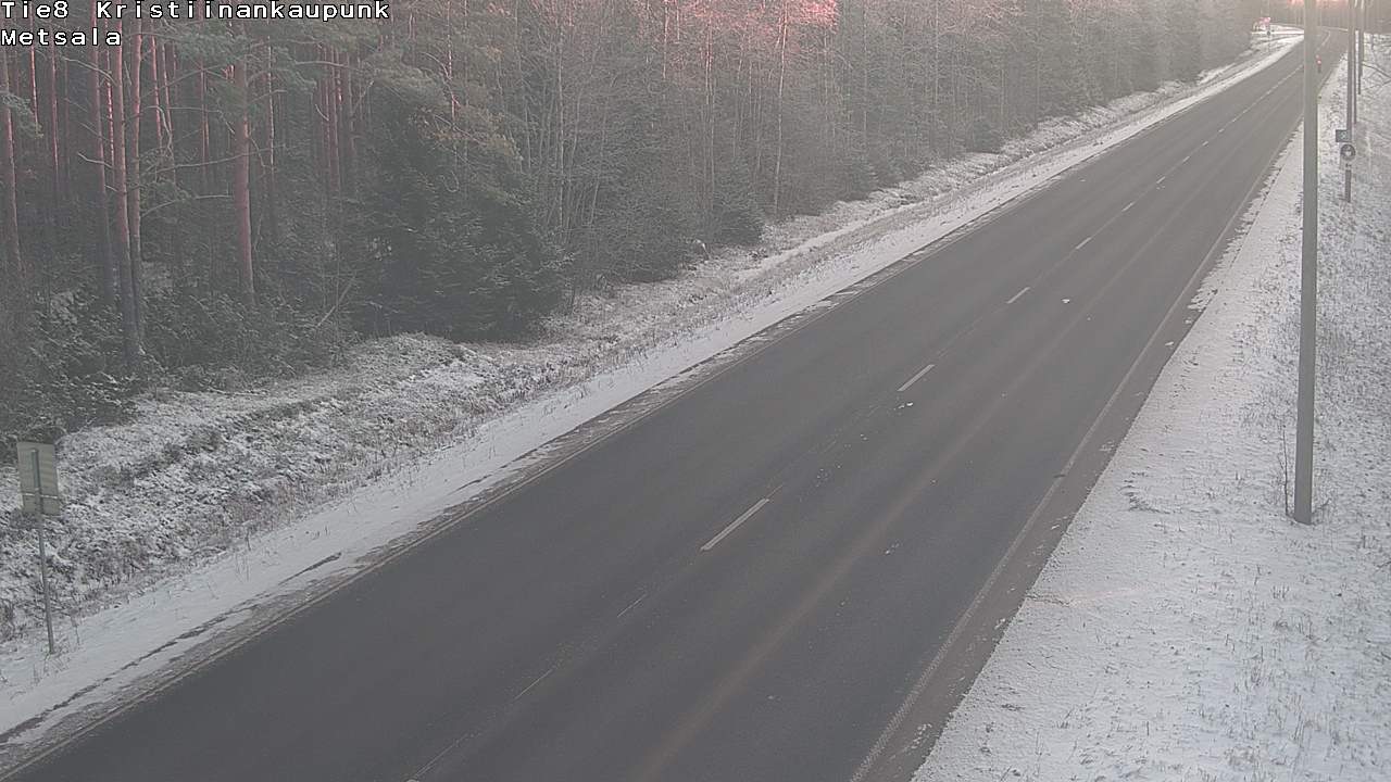 Weather Camera Image Road 8 Kristiinankaupunki Metsälä, Kristiinankaupunki, Pohjanmaa