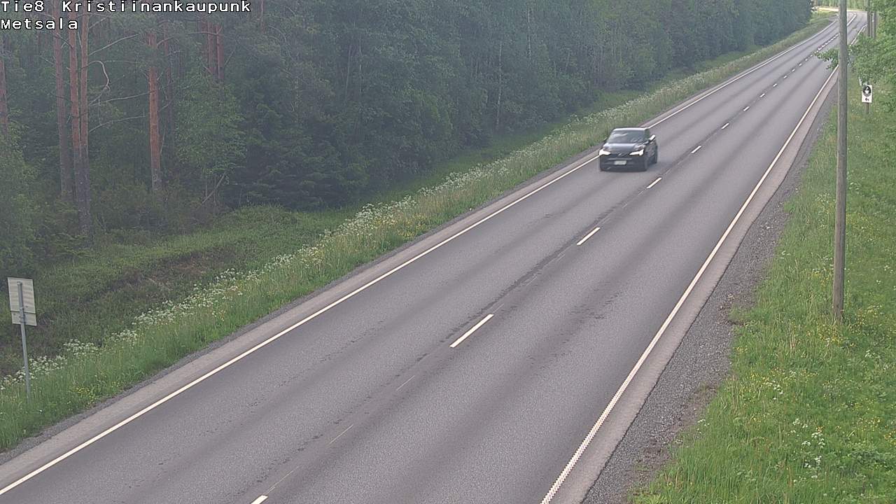 Weather Camera Image Väg 8 Kristinestad, Ömossa, Kristiinankaupunki, Pohjanmaa