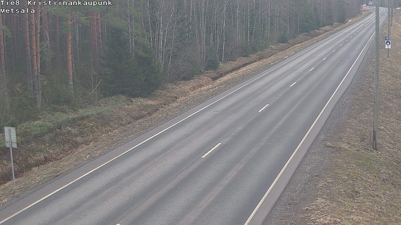 Weather Camera Image Road 8 Kristiinankaupunki Metsälä, Kristiinankaupunki, Pohjanmaa
